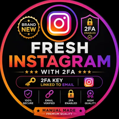 🔥 Fresh Instagram Accounts | 2FA Enabled 🔐 | Manual Made | Premium Quality ✨